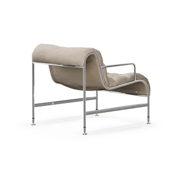 Sunny πολυθρόνα με μπράτσα - Mauro Putty-χρωμιονικελεμμένη βάση - Lammhults