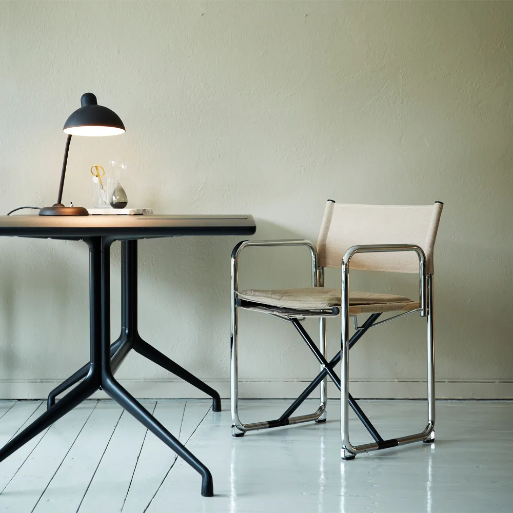 X75-2 πολυθρόνα, Φυσικό λινό-χρώμιο Lammhults