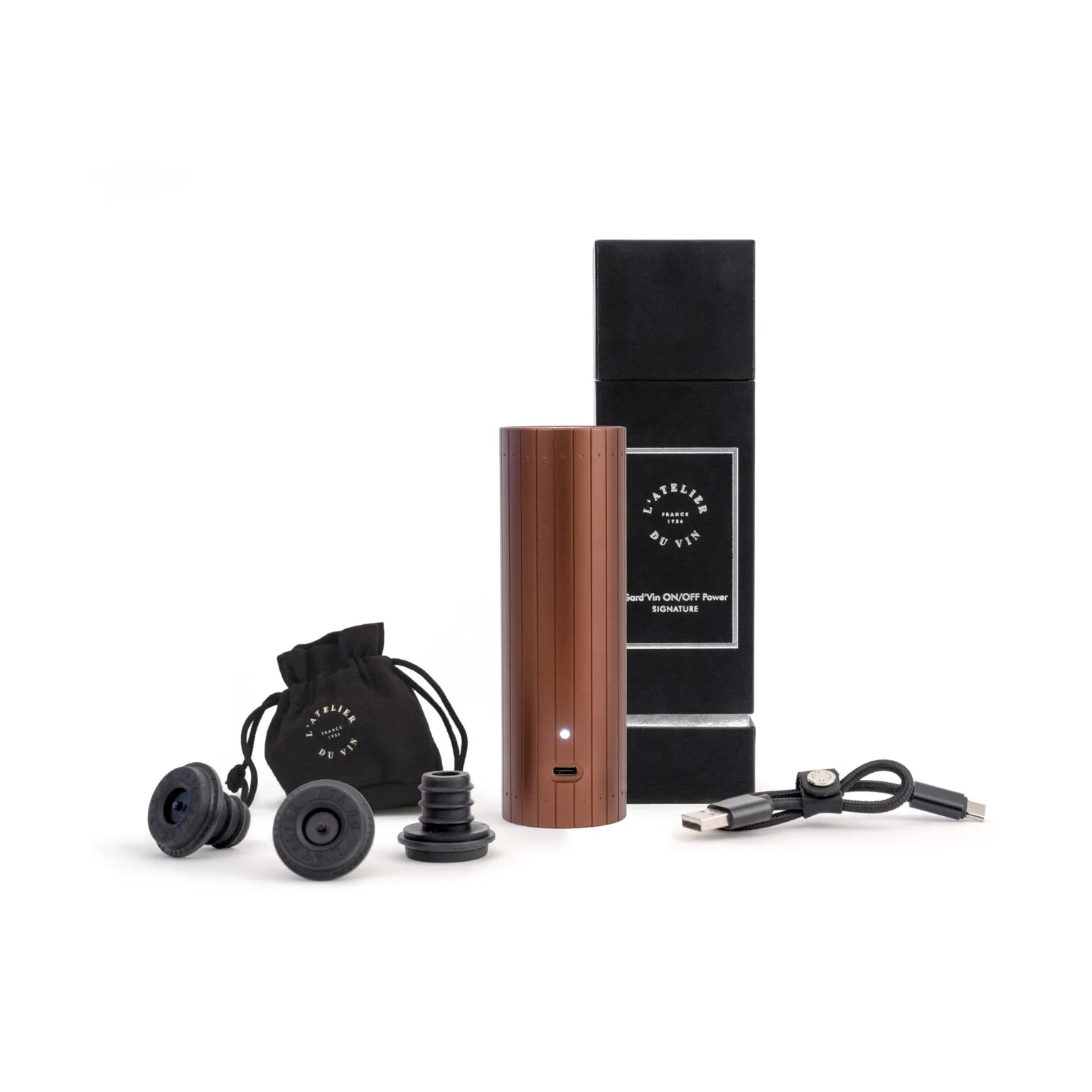 Gard’Vin ON/OFF Power ηλεκτρική αντλία κενού, Χαλκός L'Atelier du Vin