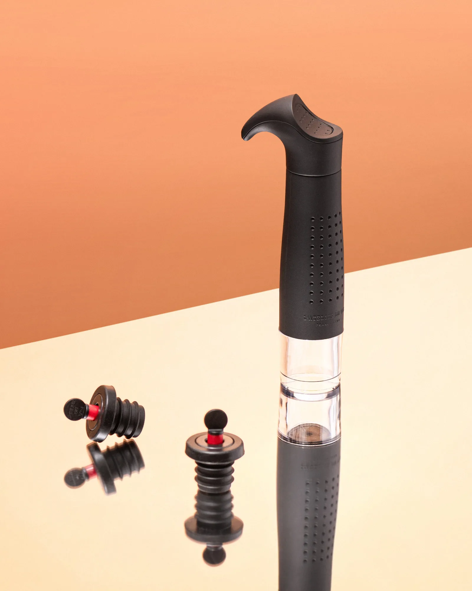 Gard'Vin ON/OFF αντλία κενού, Μάυρο L'Atelier du Vin