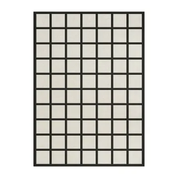 Μάλλινο χαλί Avenue Checked - Bone White-250x350 cm - Layered