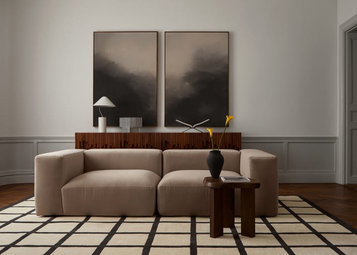 Μάλλινο χαλί Avenue Checked, Bone White-250x350 cm Layered