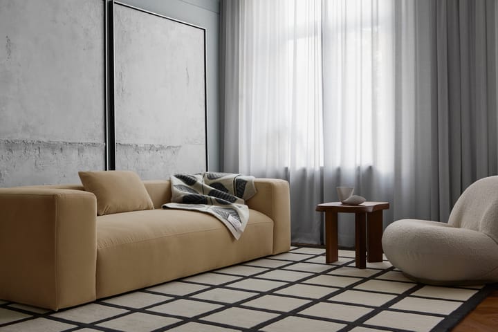 Μάλλινο χαλί Avenue Checked, Bone White-250x350 cm Layered