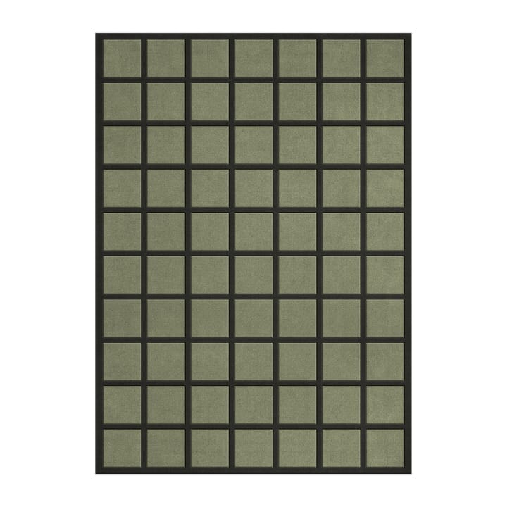 Μάλλινο χαλί Avenue Checked - Olive-250x350 cm - Layered