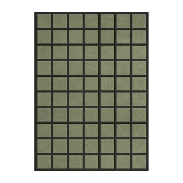 Μάλλινο χαλί Avenue Checked  - Olive-250x350 cm - Layered