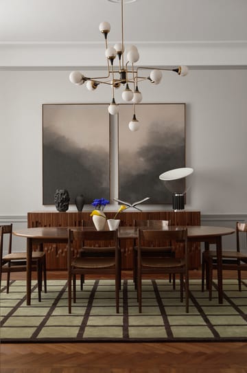Μάλλινο χαλί Avenue Checked - Olive-250x350 cm - Layered