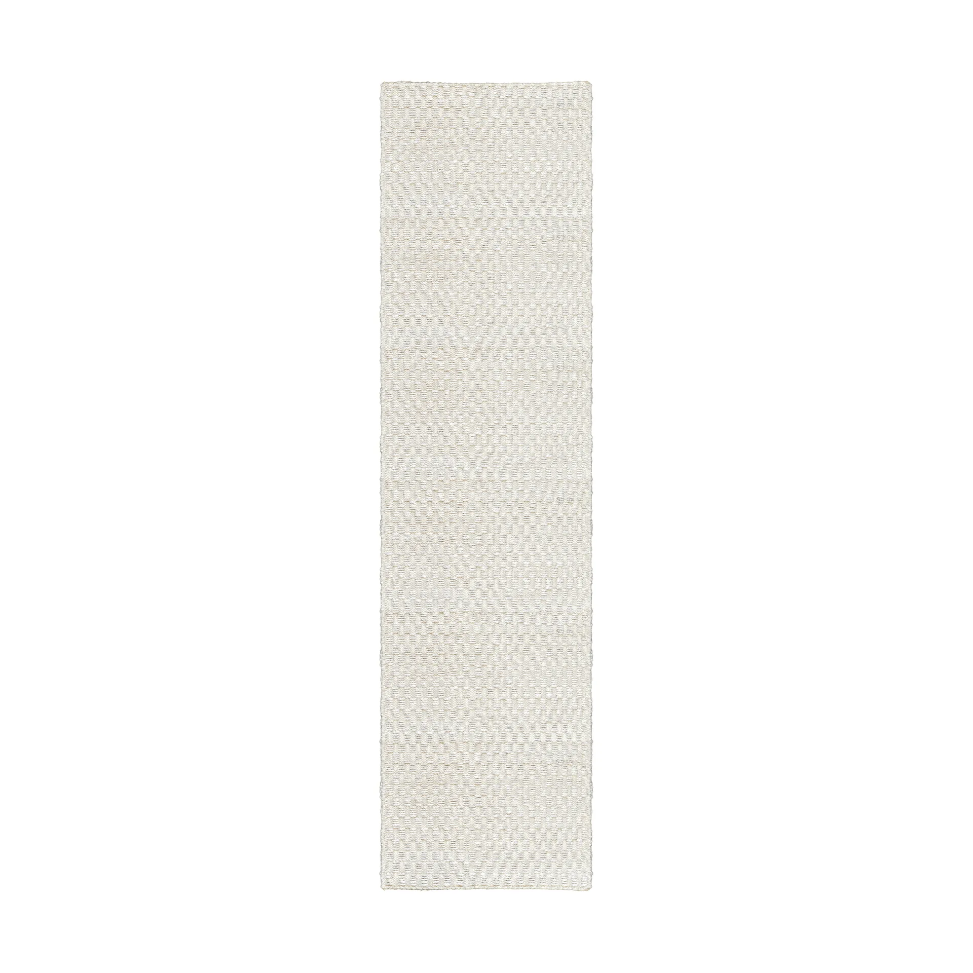 Barley χειροποίητο χαλί από γιούτα, Bone white, 75x240 εκ. Layered