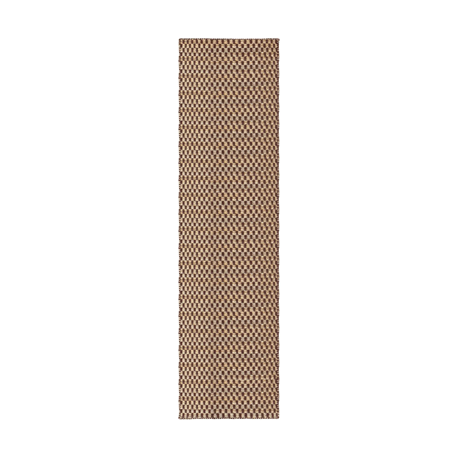 Barley χειροποίητο χαλί από γιούτα, Chestnut, 75x240 εκ. Layered