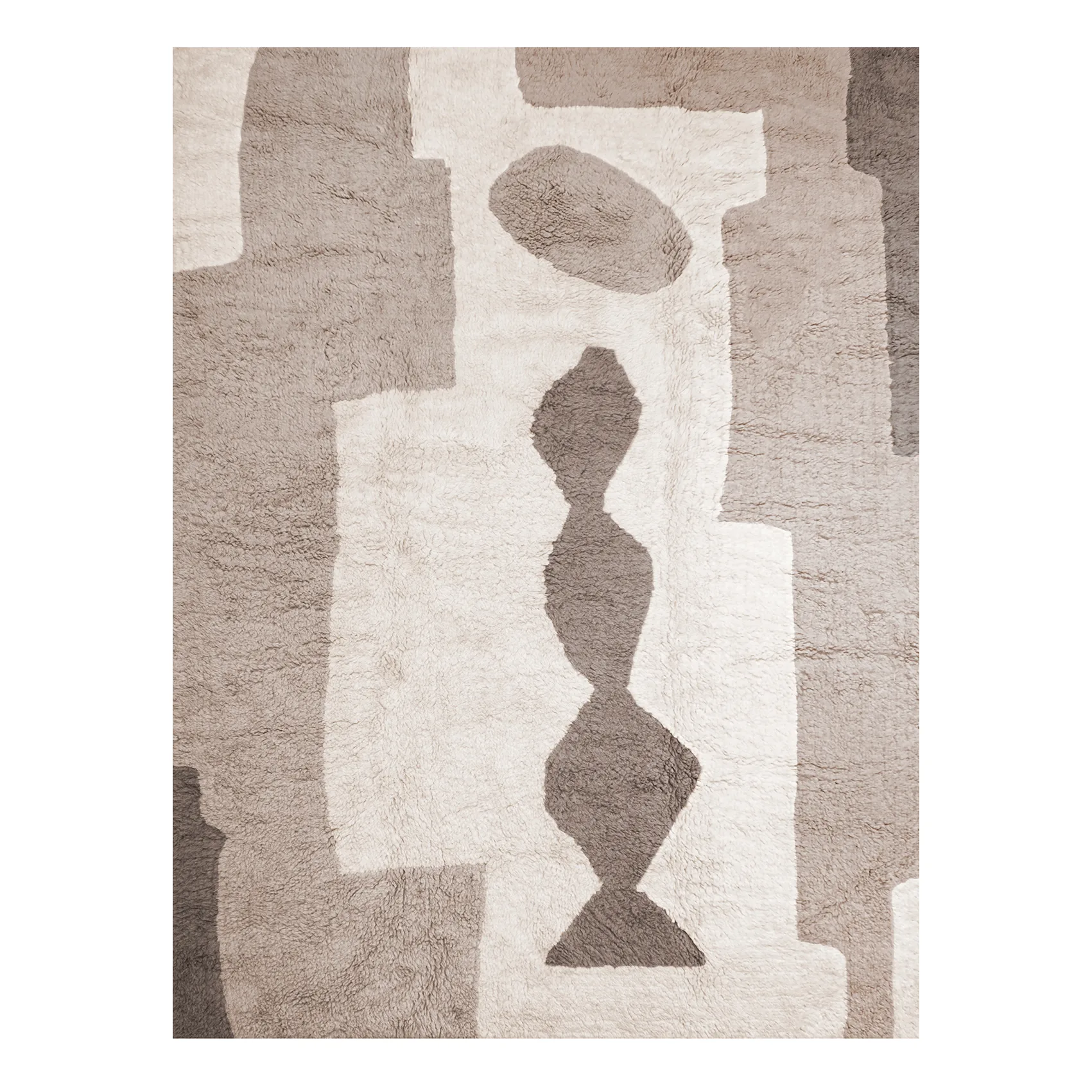 Bird in Space χαλί 180x270 cm, λευκό-καφέ-μπεζ Layered