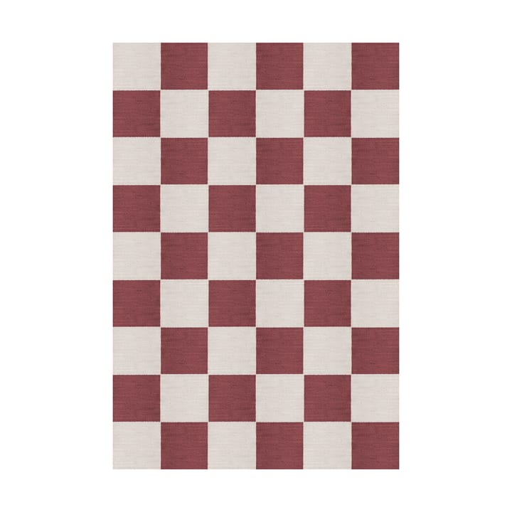 Μάλλινο χαλί Chess  - Burgundy, 200x300 cm - Layered