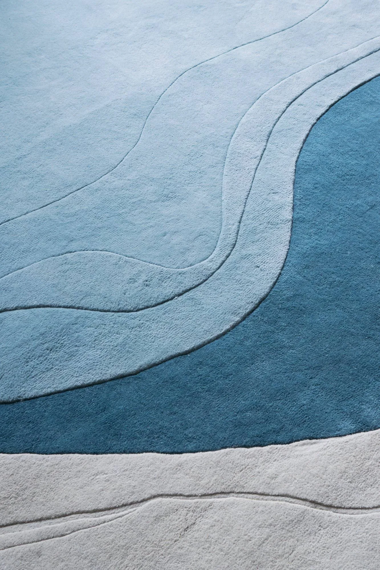 Erik Bratsberg Lozza μάλλινο χαλί, Teal, 210x270 εκ. Layered