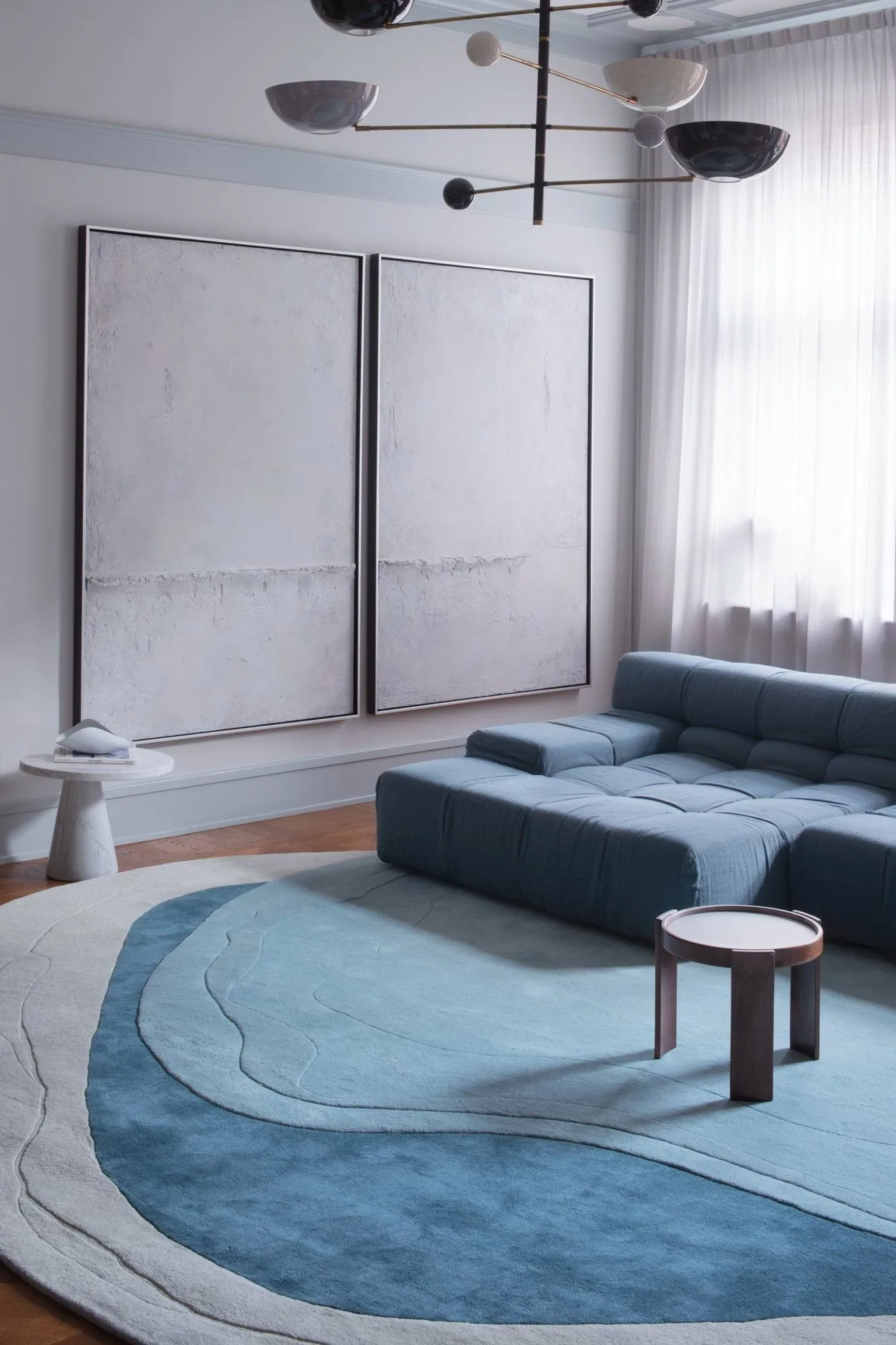 Erik Bratsberg Lozza μάλλινο χαλί, Teal, 270x350 εκ. Layered