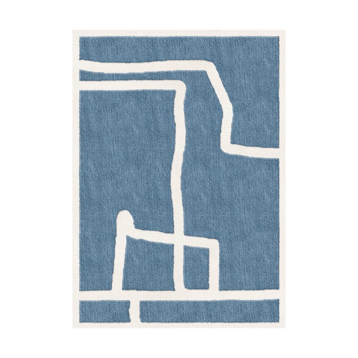 Μάλλινο χαλί Gotland Klint - Cornflower blue 250x350 εκ - Layered