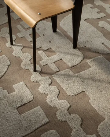 Μάλλινο χαλί, Gunnel, Stig Lindberg - Καφέ του καρυδιού. 180x270 εκ - Layered