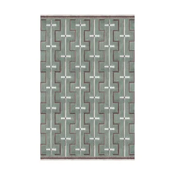 Μάλλινο χαλί, Johanna - Γκριζοπράσινο. 250x350 εκ - Layered