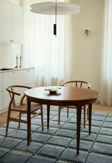 Μάλλινο χαλί, Lilly - Blue, 200x300 cm - Layered