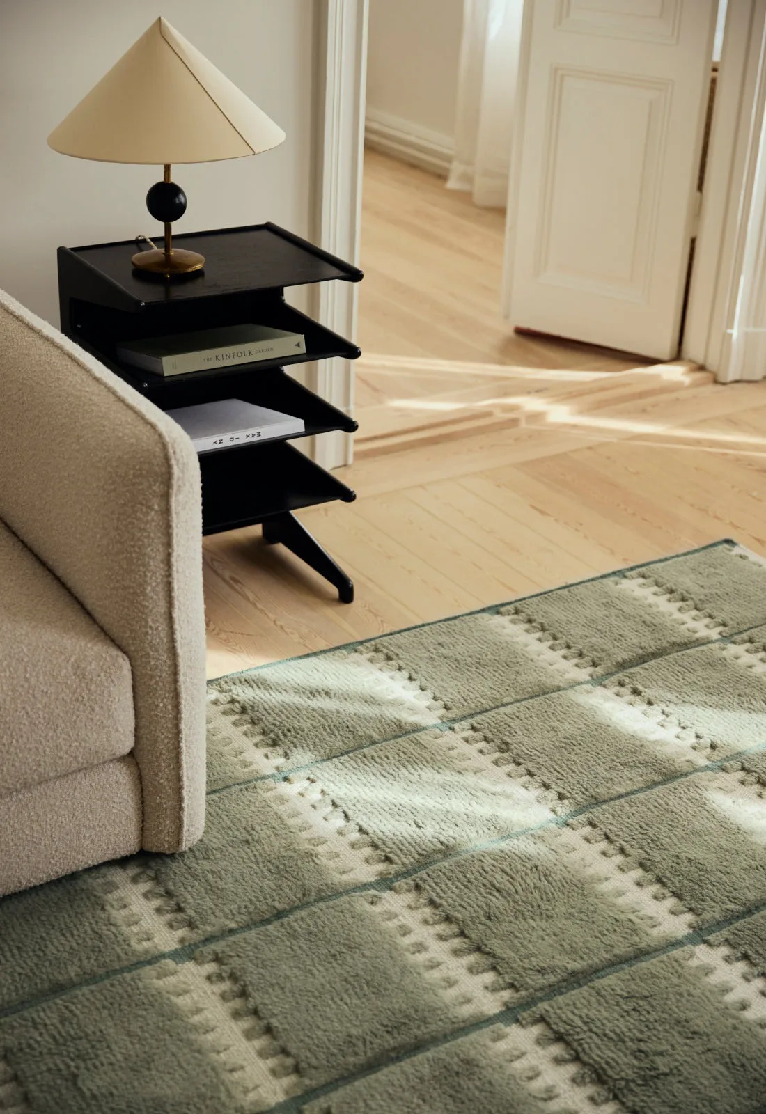 Μάλλινο χαλί, Lilly, Green, 180x270 cm Layered