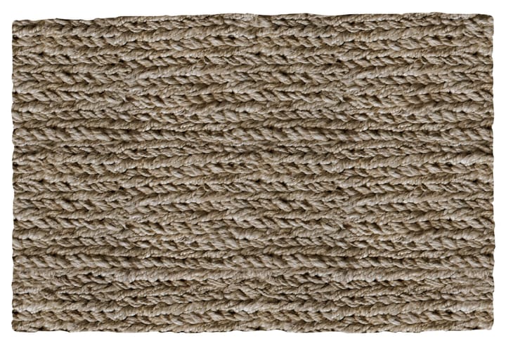 Χαλάκι πόρτας από σκοινί με χοντρή πλέξη, Lotta Agaton - Φυσικό. 60x90 εκ - Layered