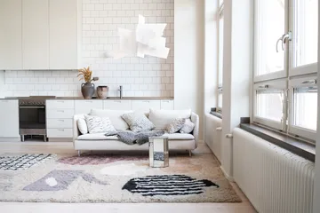 Μάλλινο χαλί, Picnic - Μπεζ. 250x350 εκ - Layered