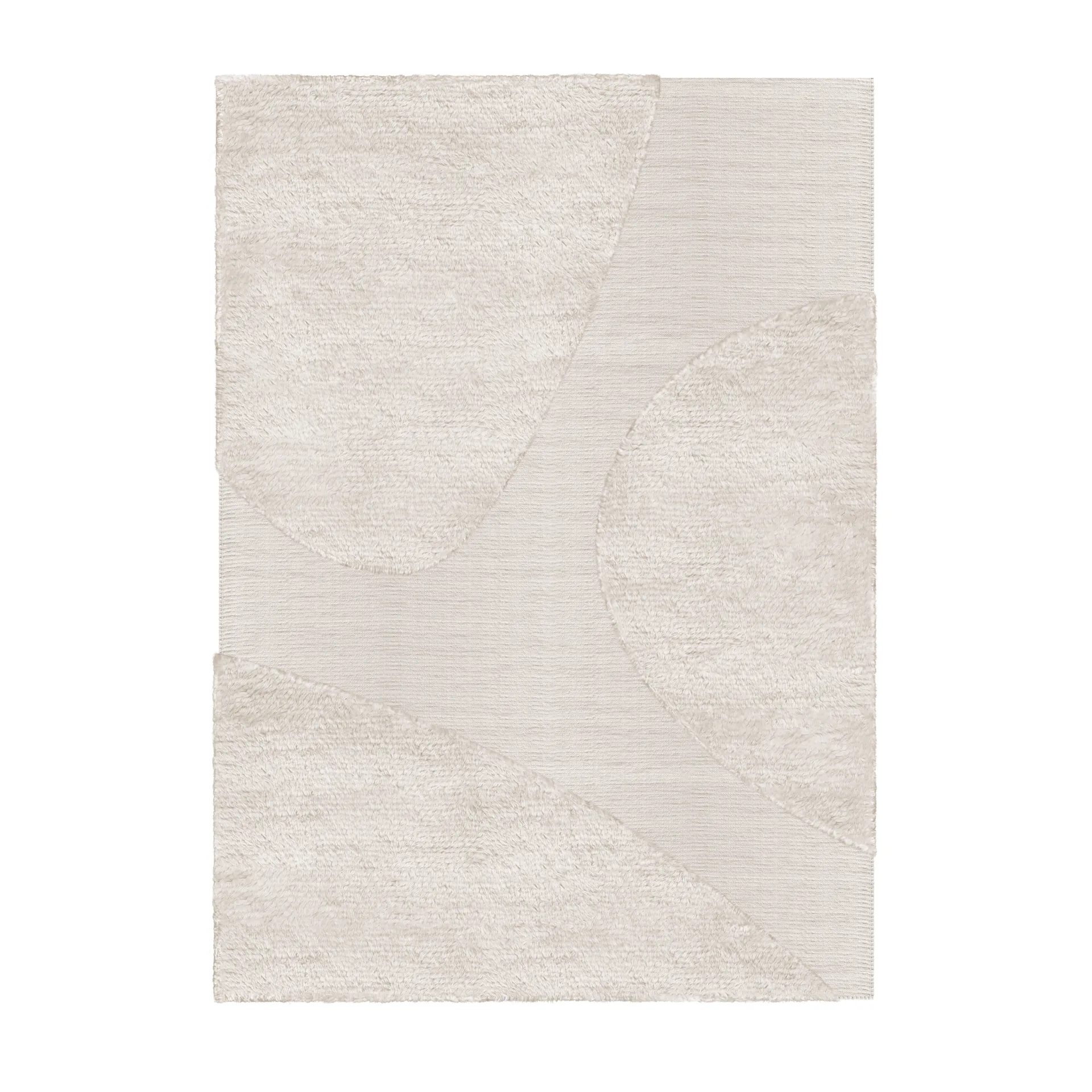 Punja μάλλινο χαλί 250x350 cm, Υπόλευκο Layered