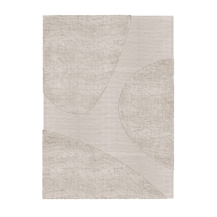 Punja μάλλινο χαλί 300x400 cm - Άμμος μελανζέ - Layered