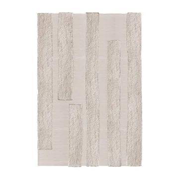 Μάλλινο χαλί, Punja Bricks - Της άμμου μελανζέ. 160x230 εκ - Layered