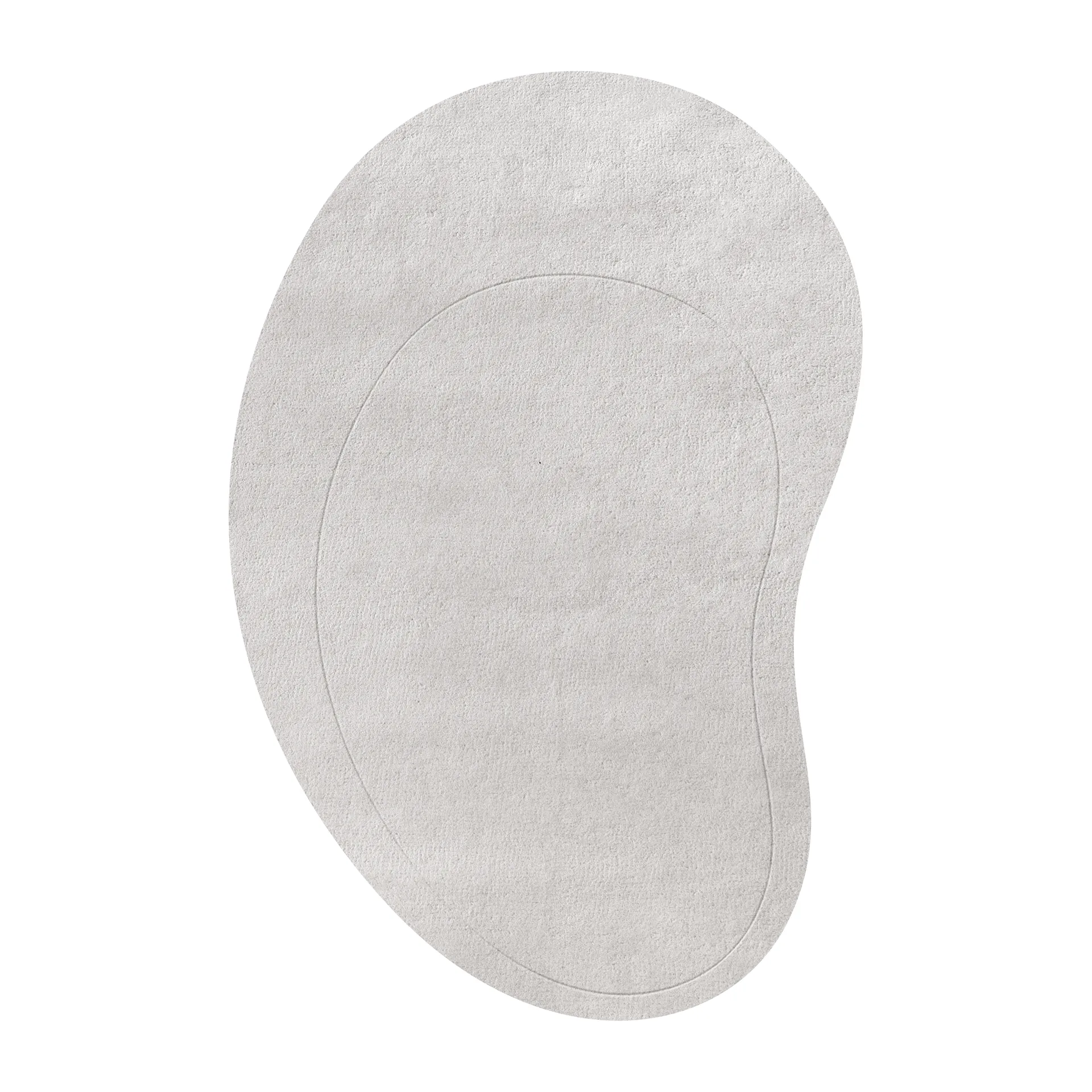 Μάλλινο χαλί, Residue, Λευκό της πέρλας. 180x270 εκ Layered