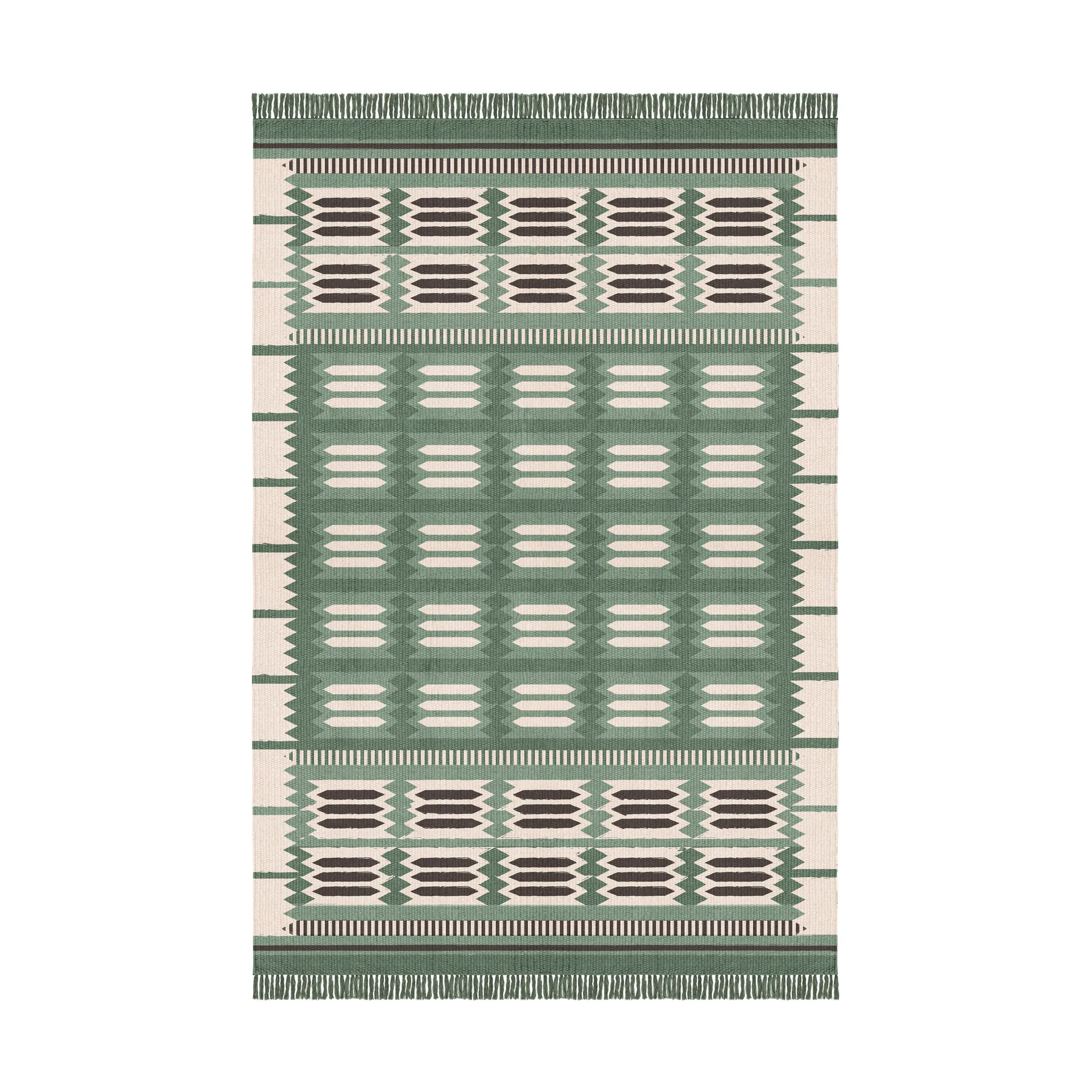 Röllakan Hilma μάλλινο χαλί, Fern, 180x270 cm Layered