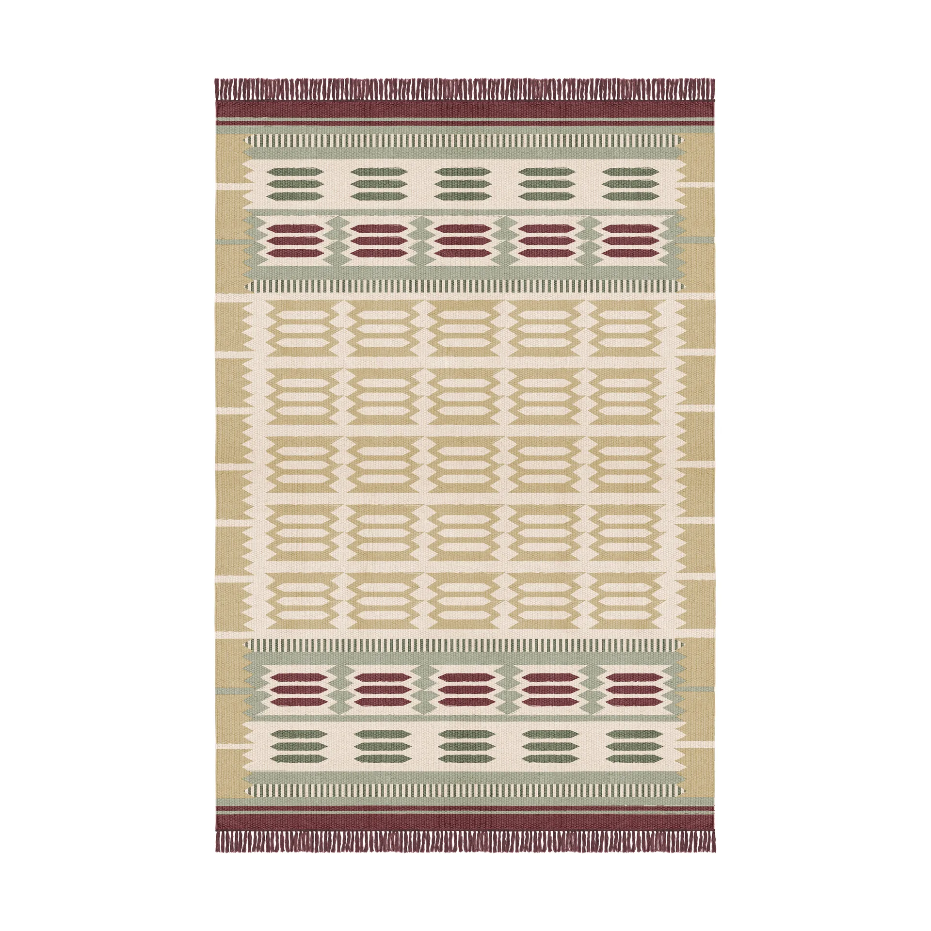 Röllakan Hilma μάλλινο χαλί, Primrose, 200x300 cm Layered