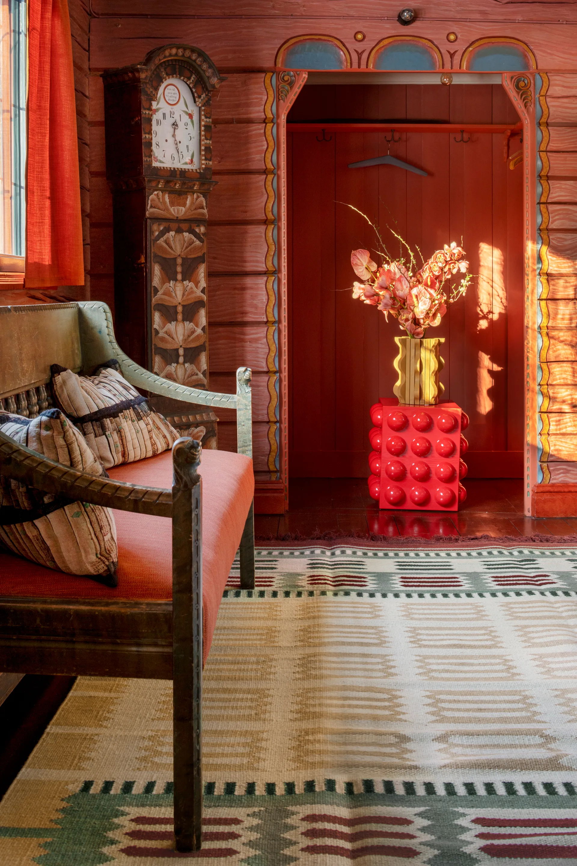 Röllakan Hilma μάλλινο χαλί, Primrose, 250x250 cm Layered