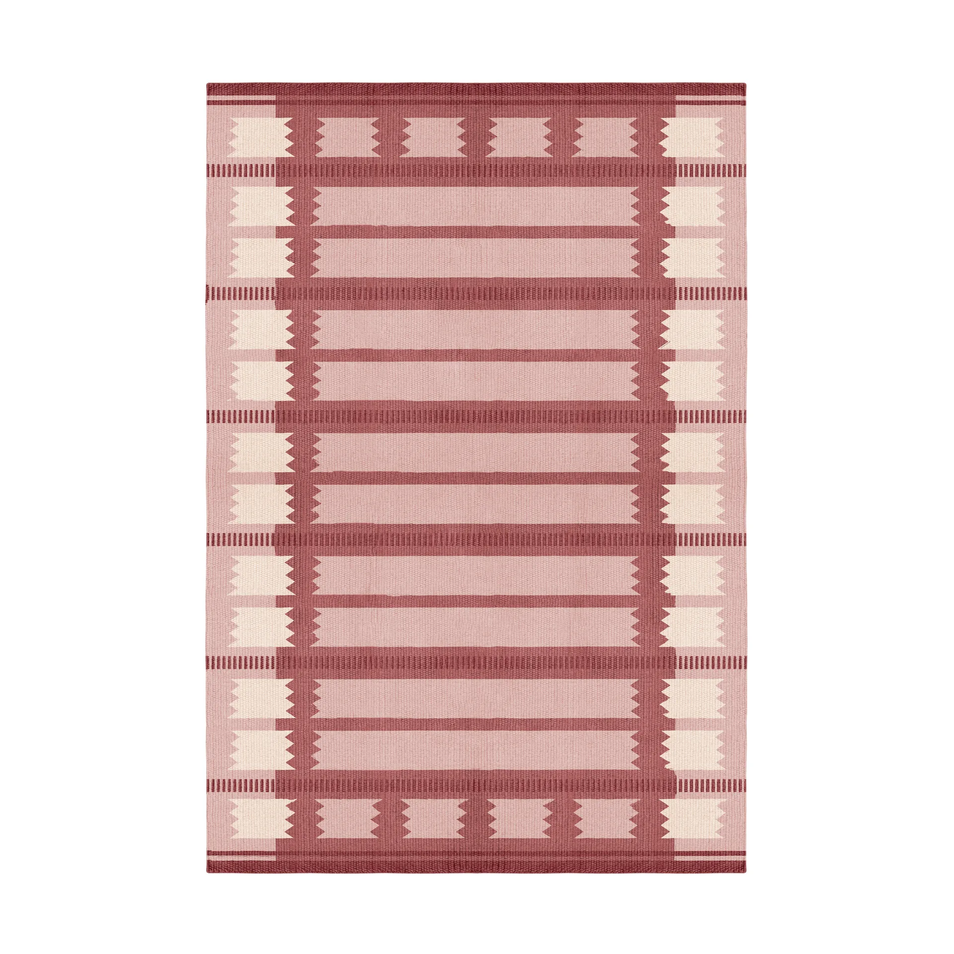 Röllakan Iris μάλλινο χαλί, Rasberry, 140x200 cm Layered