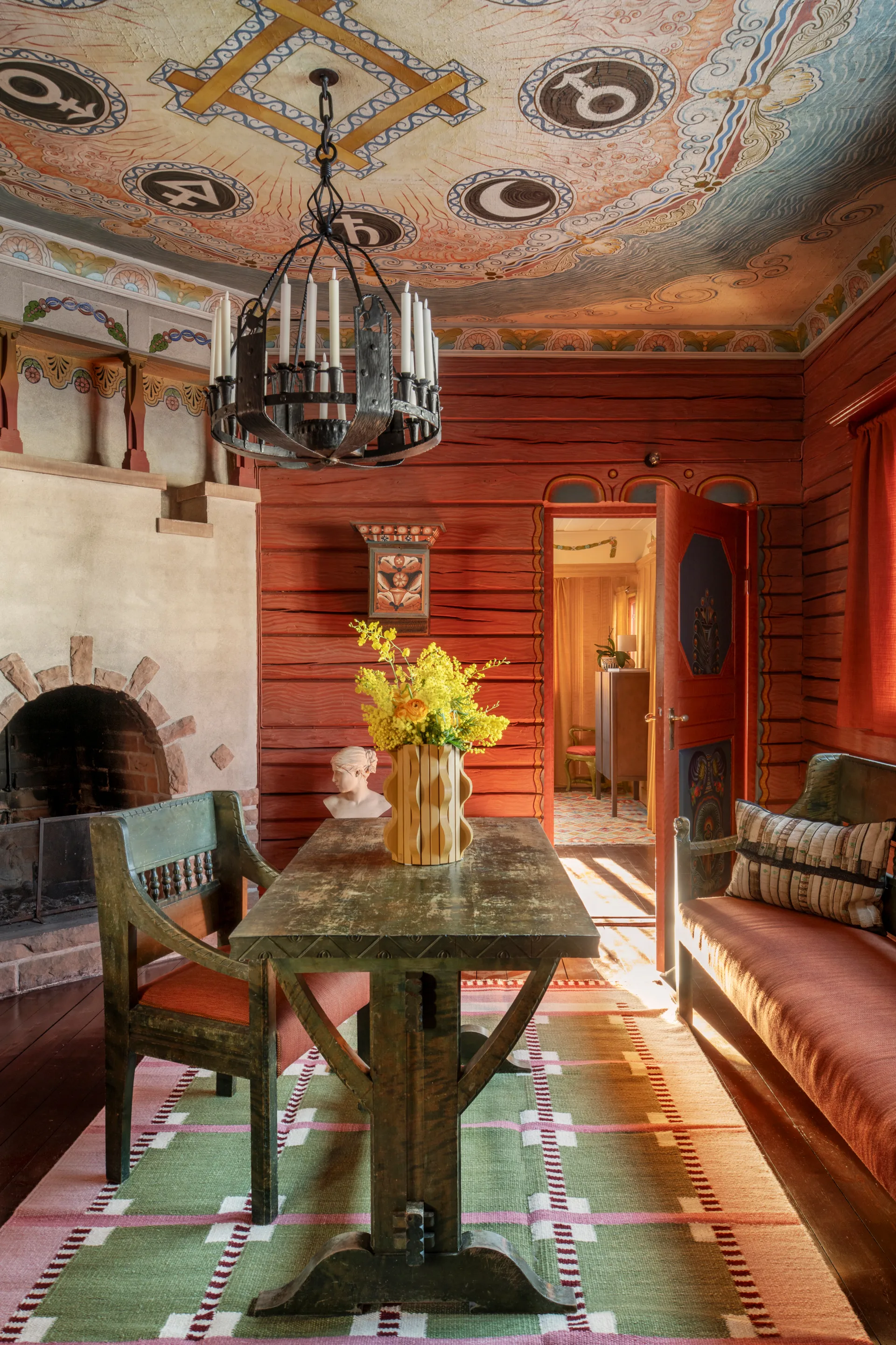 Röllakan Ruth μάλλινο χαλί, Spring grass, 180x270 cm Layered