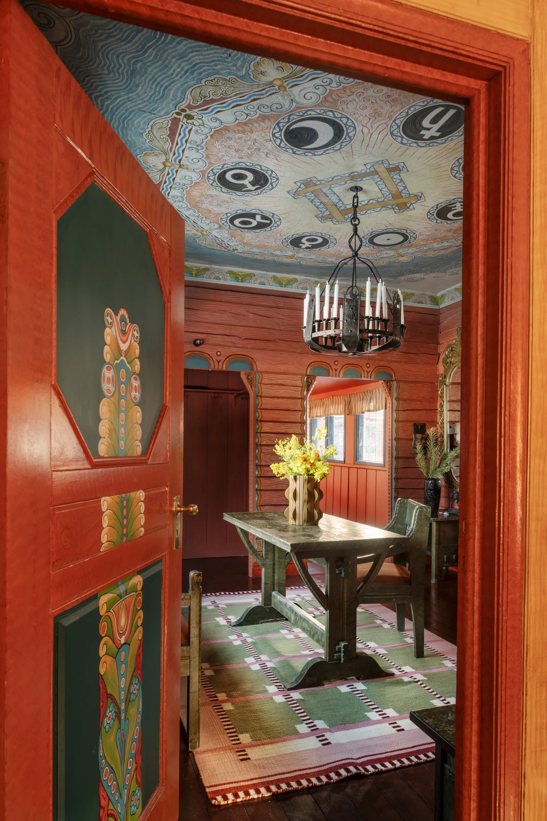 Röllakan Ruth μάλλινο χαλί, Spring grass, 200x300 cm Layered