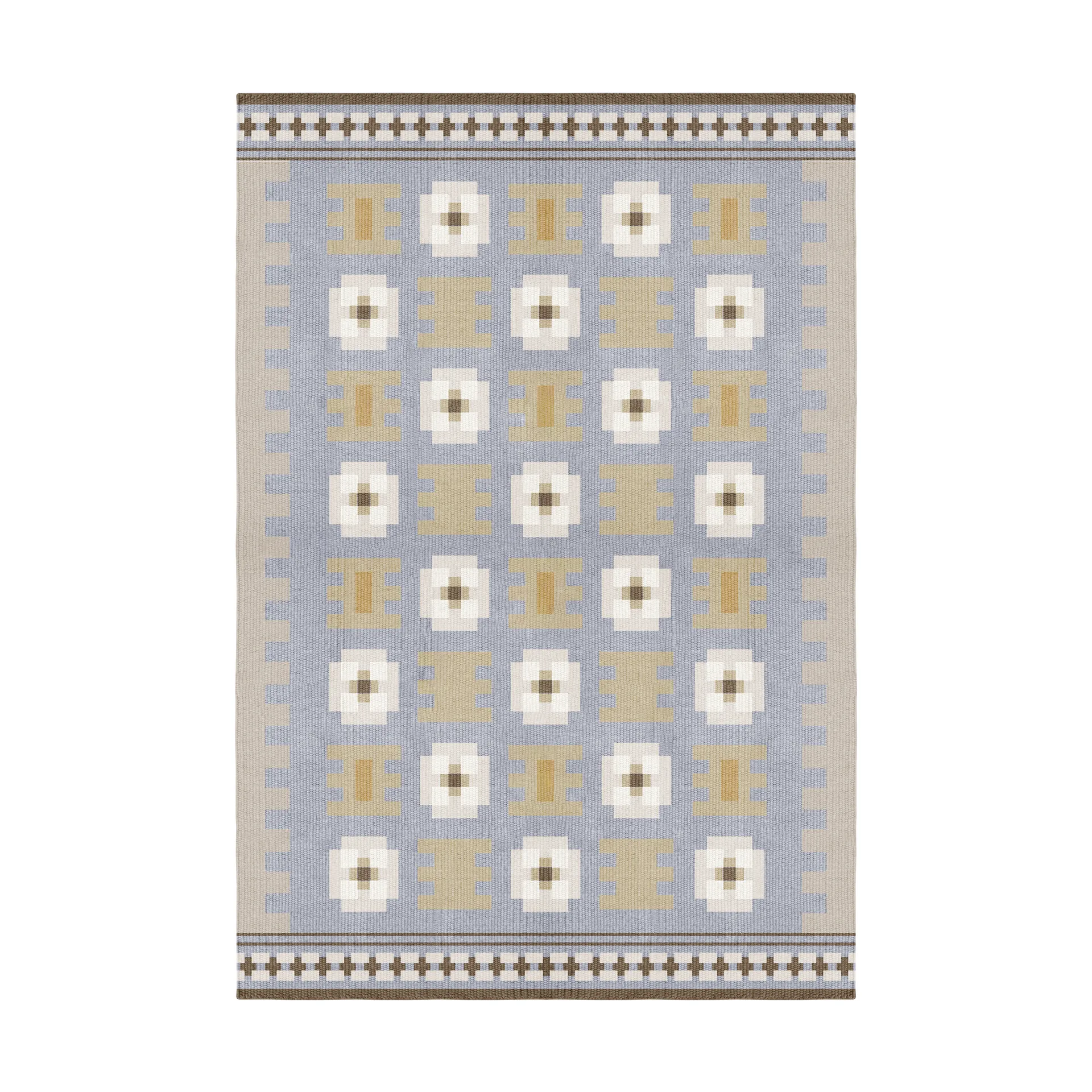 Röllakan Selma μάλλινο χαλί, Dove, 200x300 cm Layered