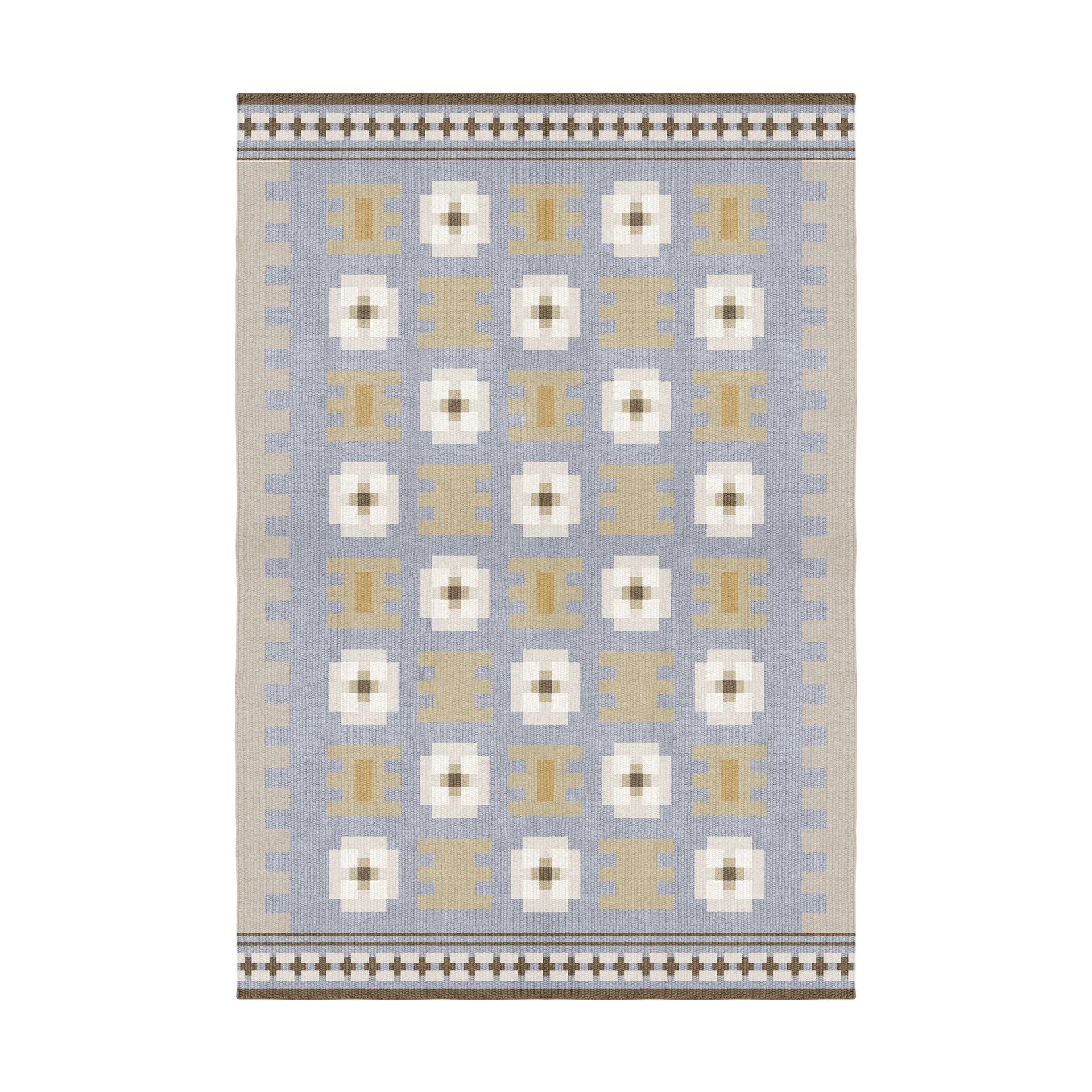 Röllakan Selma μάλλινο χαλί, Dove, 250x350 cm Layered