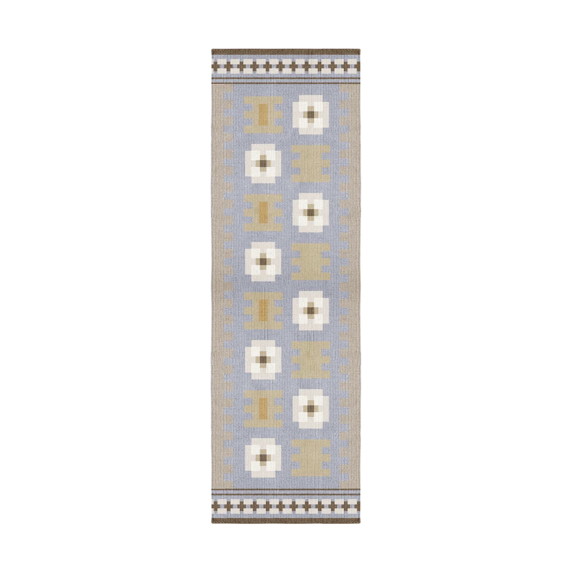 Röllakan Selma μάλλινο χαλί, Dove, 80x300 cm Layered