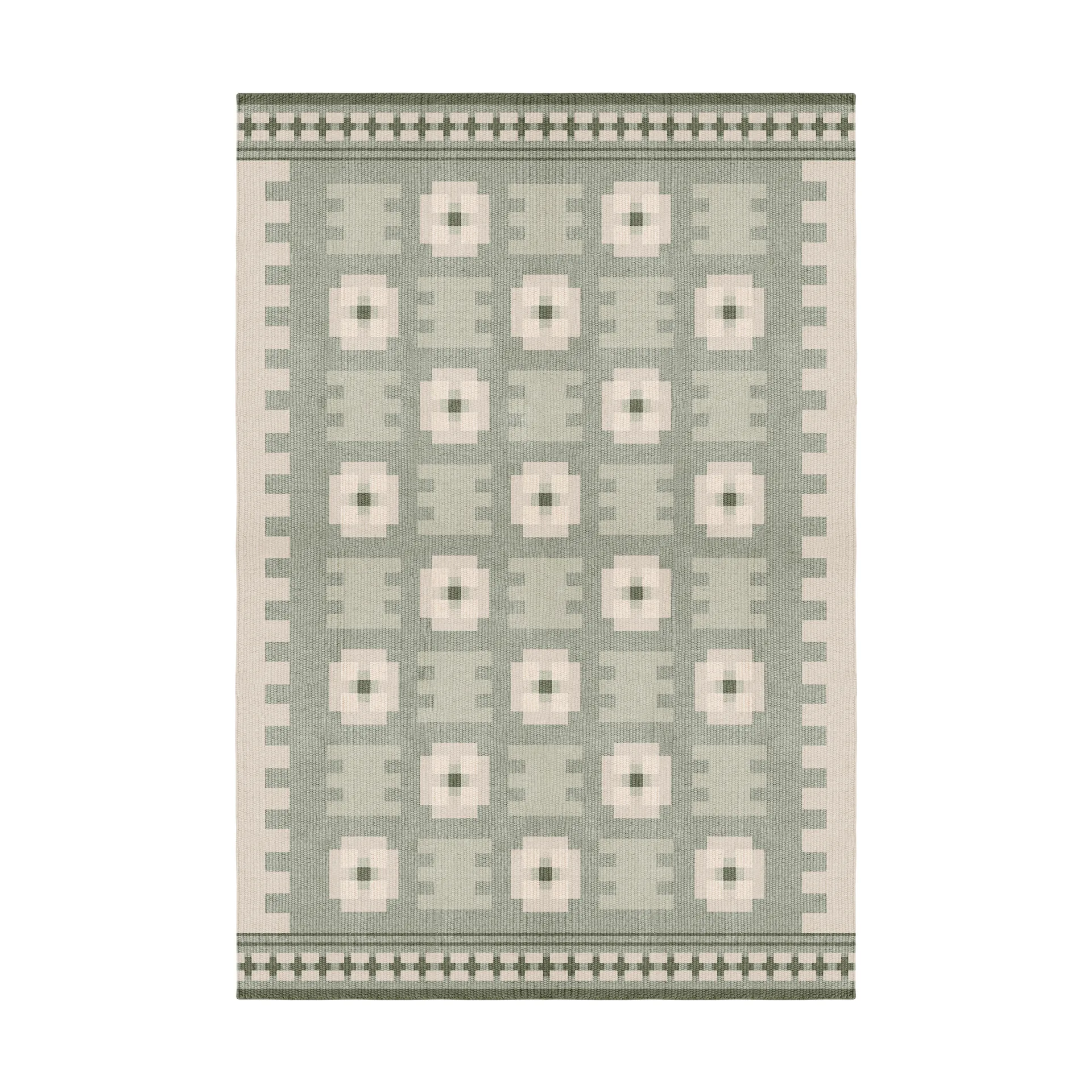 Röllakan Selma μάλλινο χαλί, Sage, 300x400 cm Layered