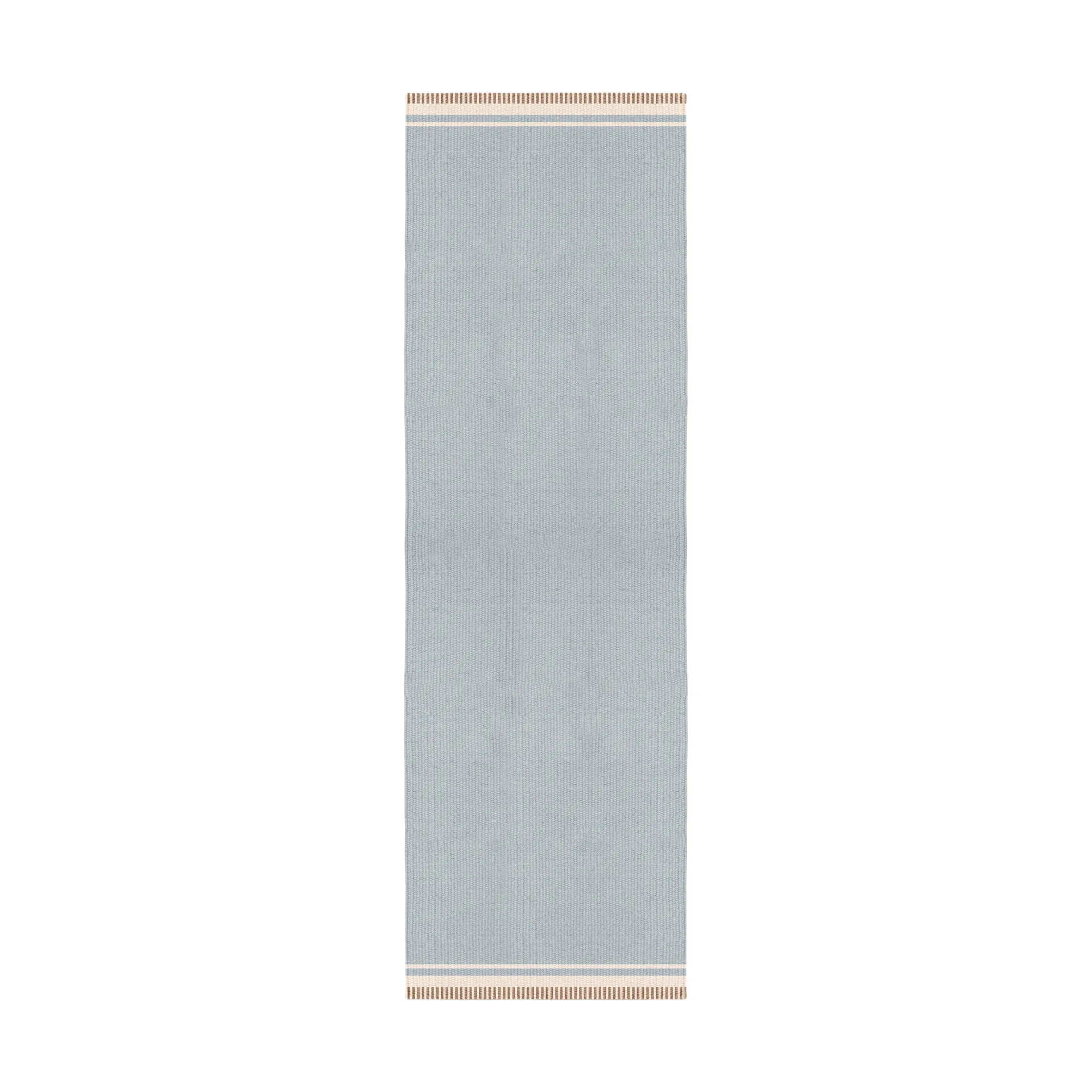 Röllakan Solid μάλλινο χαλί, Sky blue, 80x300 cm Layered