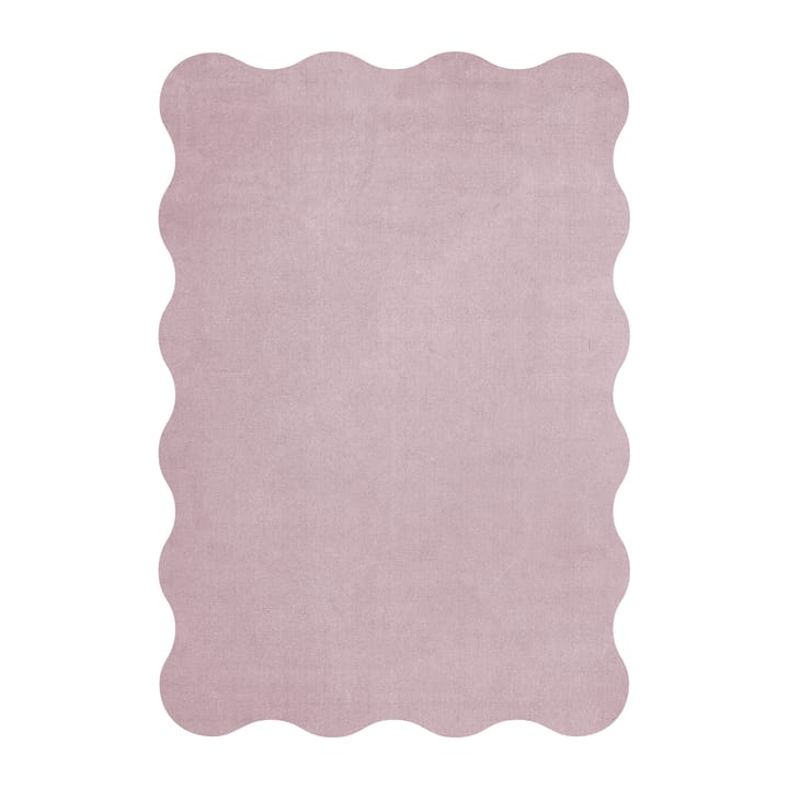 Scallop μάλλινο χαλί 160x230 cm - Ροζ λεβάντα - Layered