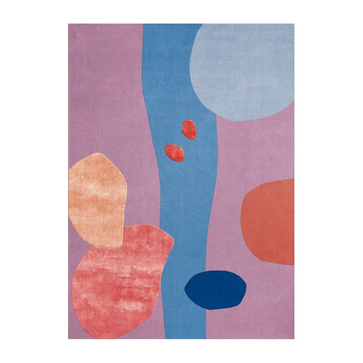 Μάλλινο χαλί, Secret Garden - Ροζ, μπλε. 300x400 εκ - Layered