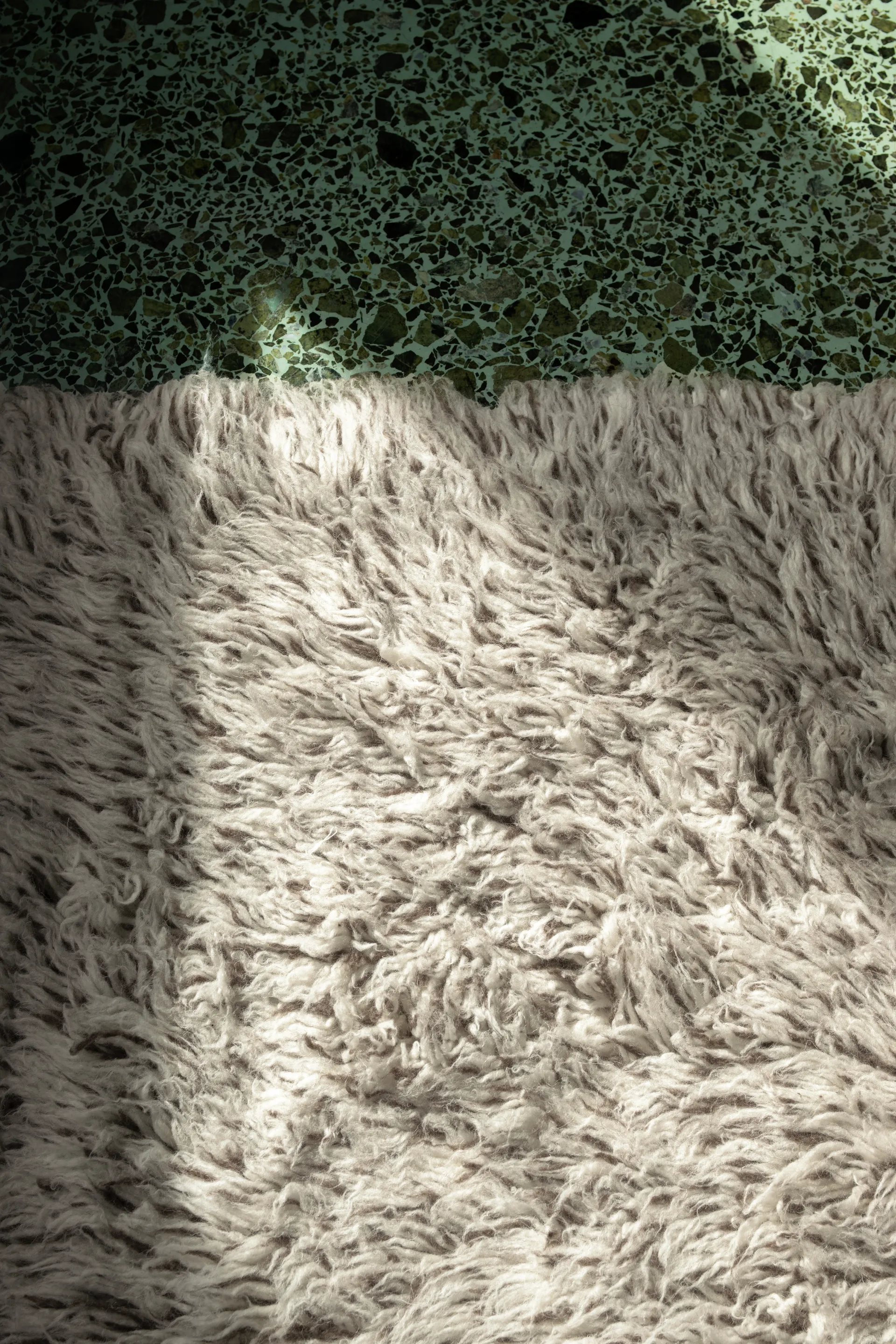 Shaggy χαλί 180x270 cm, Μόκα μελανζέ Layered