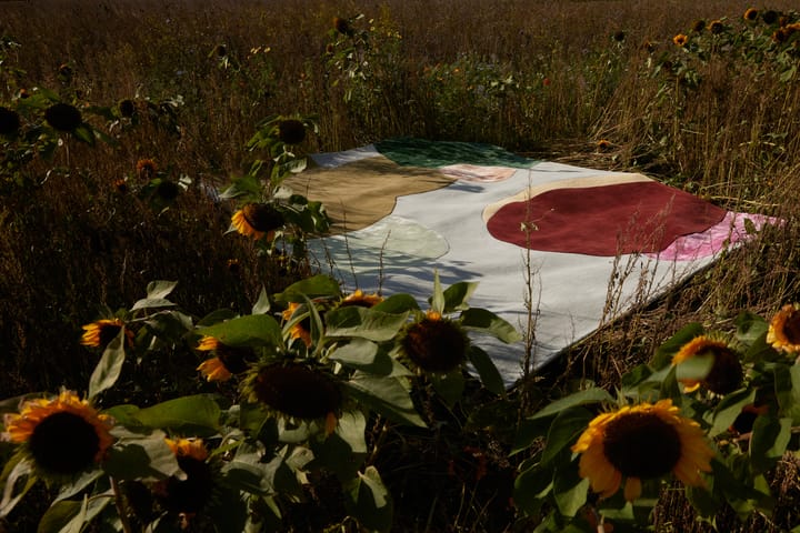 Μάλλινο χαλί Sleeping Flower, 200x300 cm Layered