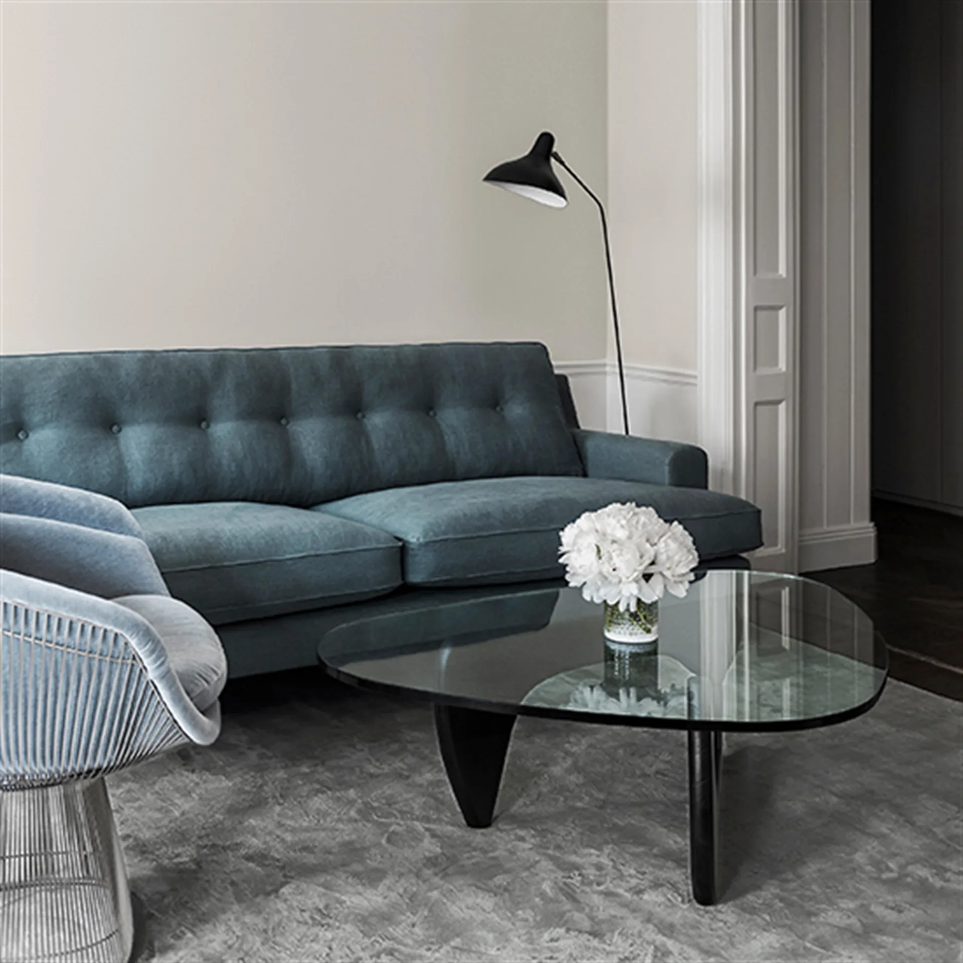 Solid χαλί από βισκόζη , 250x350 cm, Elephant gray (grey) Layered