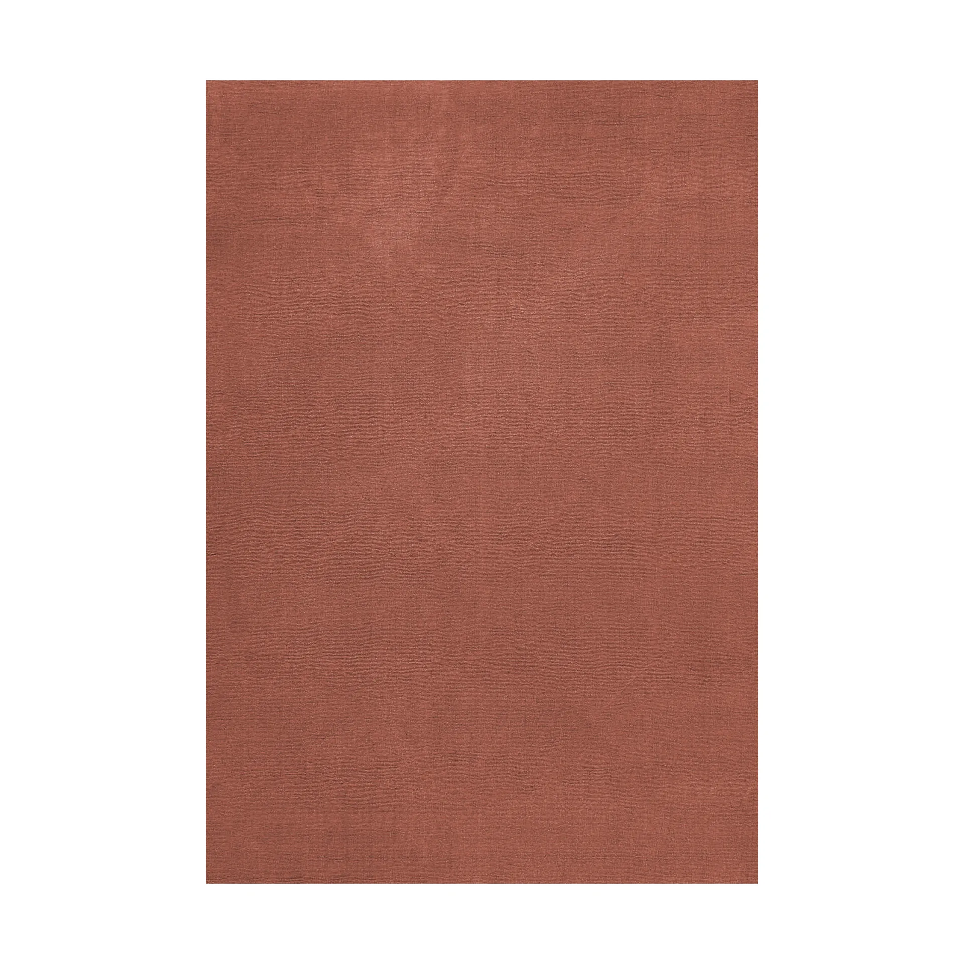 Μάλλινο χαλί Solid Wool, Red ochre, 200x300 εκ. Layered