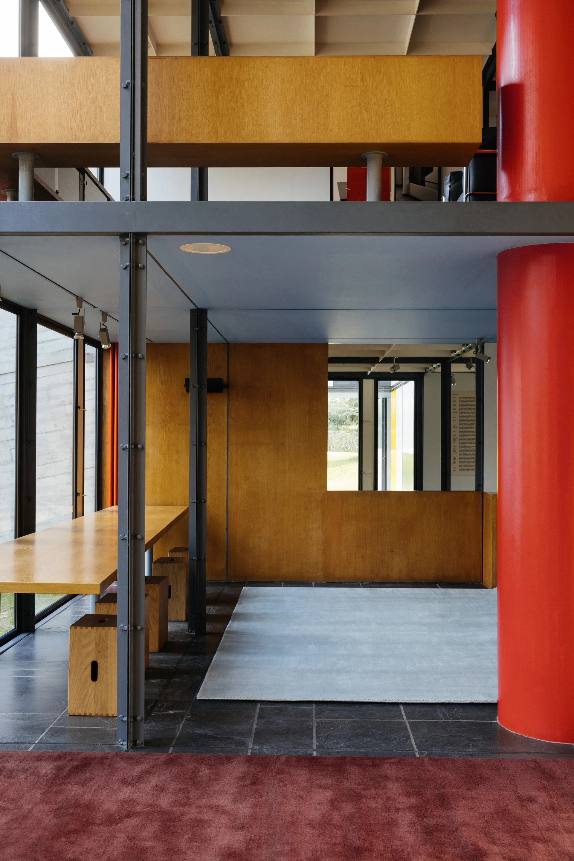 Μάλλινο χαλί Solid Wool, Ruby red, 180x270 εκ. Layered