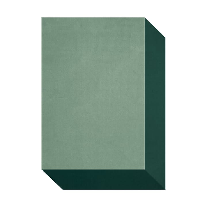 Μάλλινο χαλί Teklan box - Greens, 180x270 cm - Layered