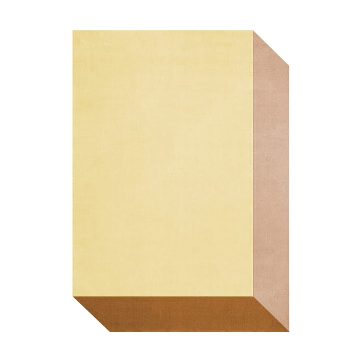 Μάλλινο χαλί Teklan box - Yellows, 180x270 cm - Layered