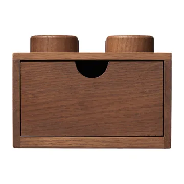 LEGO ξύλινο συρτάρι γραφείου 4 - Σκούρα βερνικωμένη δρυς - Lego