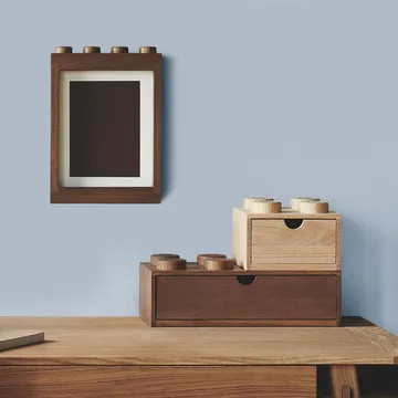 LEGO ξύλινο συρτάρι γραφείου 8 - Σκούρα βερνικωμένη δρυς - Lego