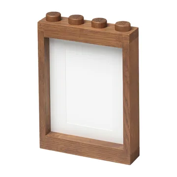 LEGO ξύλινη κορνίζα - Σκούρα βερνικωμένη δρυς - Lego